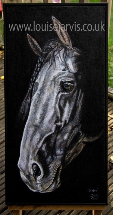 friesian horse oil painitng from your photographs commission oil painting pet portrait by louise jarvis art, scottish animal artist, uk
